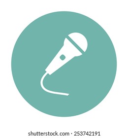 vector illustration of modern  icon microphone