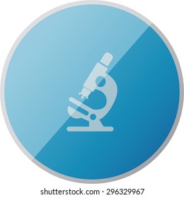 vector illustration of modern icon microscope