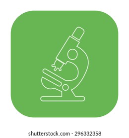 vector illustration of modern icon microscope