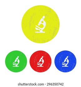 vector illustration of modern icon microscope