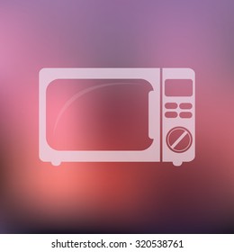 vector illustration of modern icon microwave oven