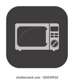 vector illustration of modern icon microwave oven