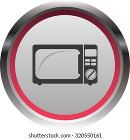 vector illustration of modern icon microwave oven