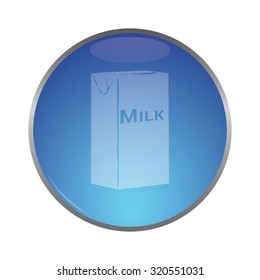 vector illustration of modern icon milk