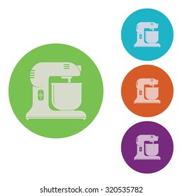 vector illustration of modern icon mixer
