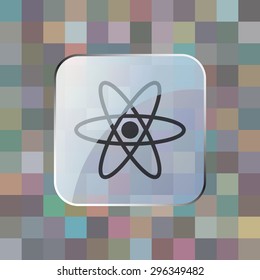 vector illustration of modern icon molecule