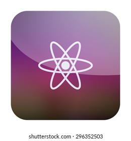 vector illustration of modern icon molecule