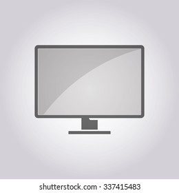 vector illustration of modern icon monitor