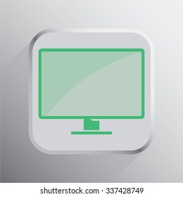 vector illustration of modern icon monitor