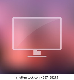 vector illustration of modern icon monitor