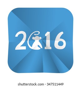 vector illustration of modern icon monkey 2016