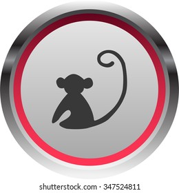 vector illustration of modern icon monkey 2016