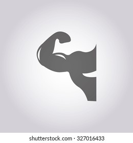 Vector Illustration Modern Icon Muscle Stock Vector (Royalty Free ...