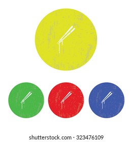 vector illustration of modern icon noodles