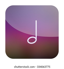 vector illustration of modern icon note