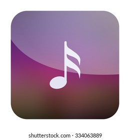 vector illustration of modern icon note