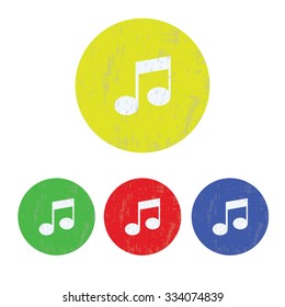 vector illustration of modern icon note
