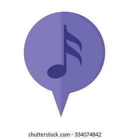 vector illustration of modern icon note