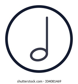 vector illustration of modern icon note