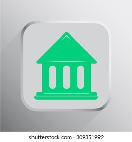 vector illustration of modern icon old buildings