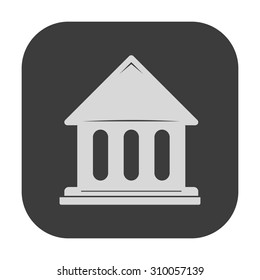 vector illustration of modern icon old buildings