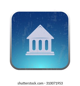 vector illustration of modern icon old buildings