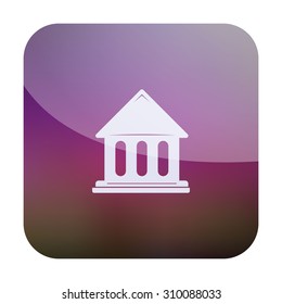 vector illustration of modern icon old buildings