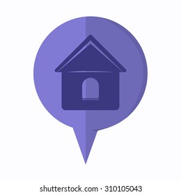 vector illustration of modern icon old buildings