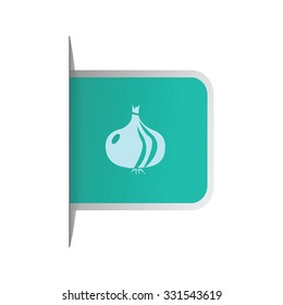 vector illustration of modern icon onion