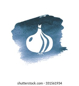 vector illustration of modern icon onion