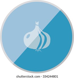 vector illustration of modern icon onion