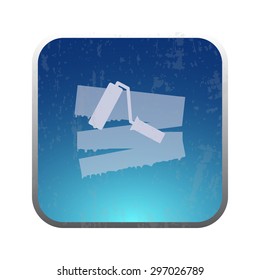 vector illustration of modern icon paint roller 