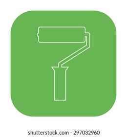 vector illustration of modern icon paint roller 