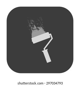 vector illustration of modern icon paint roller 