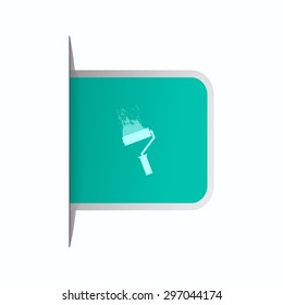 vector illustration of modern icon paint roller 