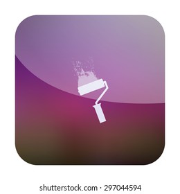 vector illustration of modern icon paint roller 