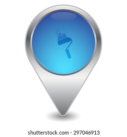 vector illustration of modern icon paint roller 