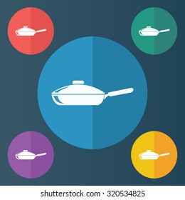 vector illustration of modern icon pan