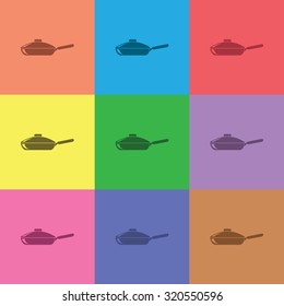 vector illustration of modern icon pan