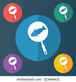 vector illustration of modern icon pan