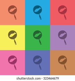 vector illustration of modern icon pan