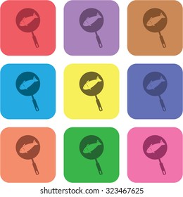 vector illustration of modern icon pan