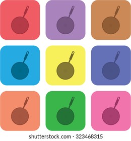 vector illustration of modern icon pan