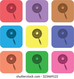 vector illustration of modern icon pan