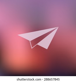 vector illustration of modern icon paper plane