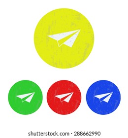 vector illustration of modern icon paper plane