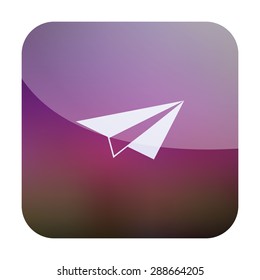 vector illustration of modern icon paper plane