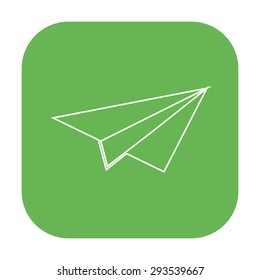 vector illustration of modern icon paper plane