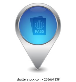 vector illustration of modern icon pass