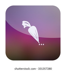 vector illustration of modern icon pastry bag